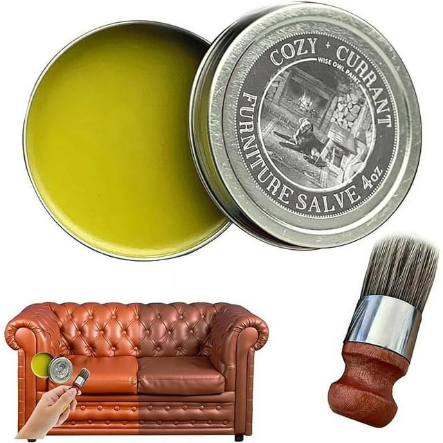 Guvpev Wise Owl Furniture Salve 4oz Wise Owl Furniture Salve for Leather, Furniture Leather