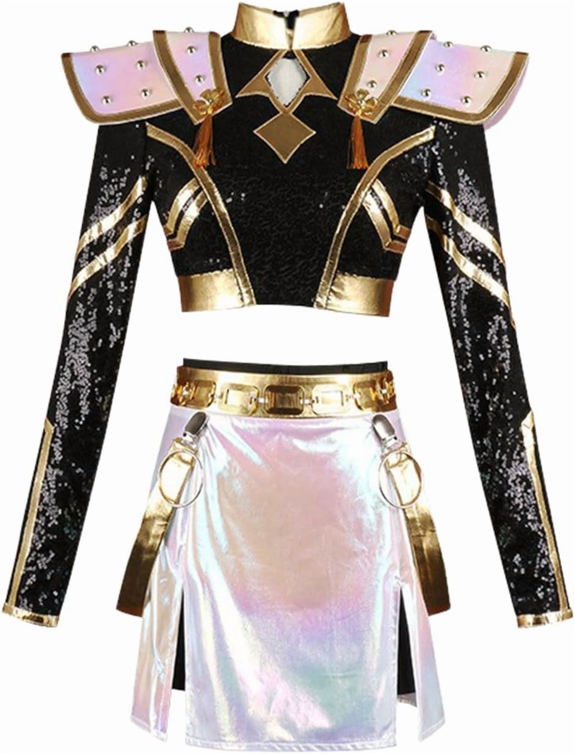 Guvpev zoey kpop demon hunters outfit k pop huntrix group zoey cosplay