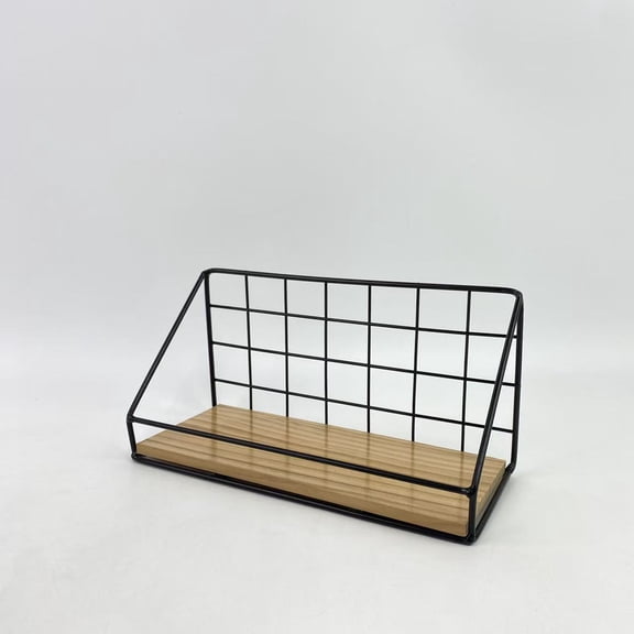 Guwiauie Display racks,Wall Grid Panel Shelf Hang Baskets with Hook 9'' Display Storage Container Organizer Rack for Kitchen Bathroom Grocery Store Shop Home Decor