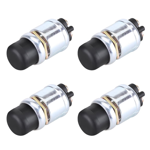 Guwzn 4Pcs 12V Waterproof Switch Push Button Horn Engine Start Starter For Car Boat Track
