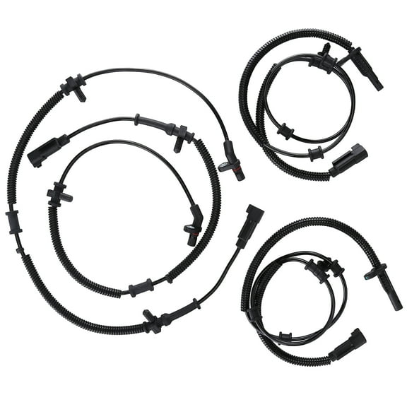 Guwzn 4pcs Front and Rear ABS Wheel Speed Sensor Compatible for Ram 1500 2013-2018 1500 Classic