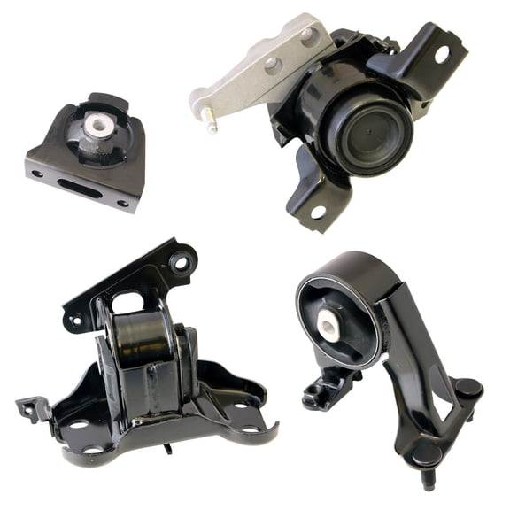 Guwzn 4pcs Motor and Transmission Mount Set Compatible for 2013-2018 Rav4 2.5L FWD