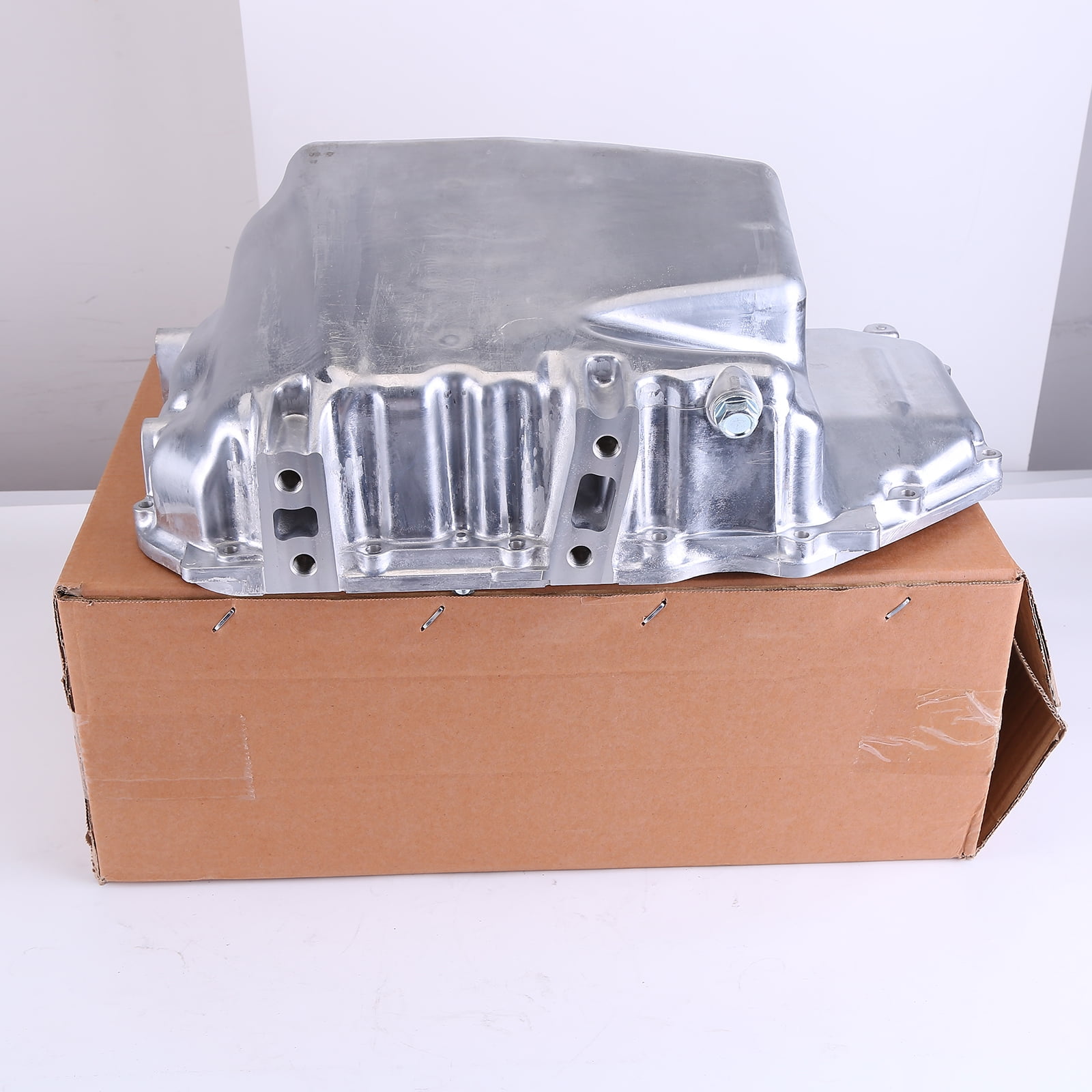 Guwzn Aluminum Engine Oil Pan Sump Compatible for 2007 2008 2009 Honda CR-V CRV l4 2.4L 264-414