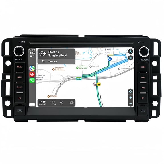 Guwzn Car Stereo Radio for Chevrolet GMC 7" Touchscreen 2+32G Vehicle GPS Navigation Wireless CarPlay Android Auto