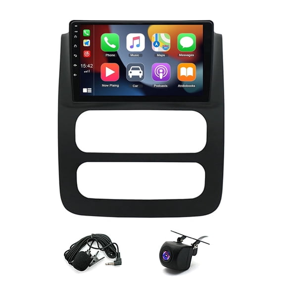 Guwzn Car Stereo Radio for Dodge RAM 2003-2005 9" Touchscreen 2+32G Vehicle GPS Navigation Wireless CarPlay Android Auto