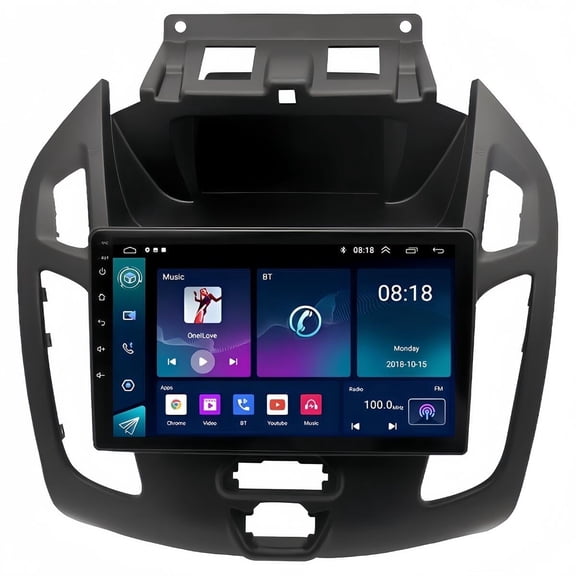 Guwzn Car Stereo Radio for Ford Transit 2014-2018 9" Touchscreen 2+32G Vehicle GPS Navigation Wireless CarPlay Android Auto