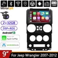 thumbnail image 1 of Guwzn Car Stereo Radio for Jeep Wrangler 2007-2012 9" Touchscreen 2+32G Vehicle GPS Navigation Wireless CarPlay Android Auto, 1 of 5