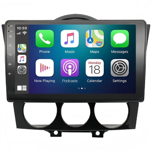 Guwzn Car Stereo Radio for Mazda RX-8 2003-2008 9" Touchscreen 2+32G Vehicle GPS Navigation Wireless CarPlay Android Auto