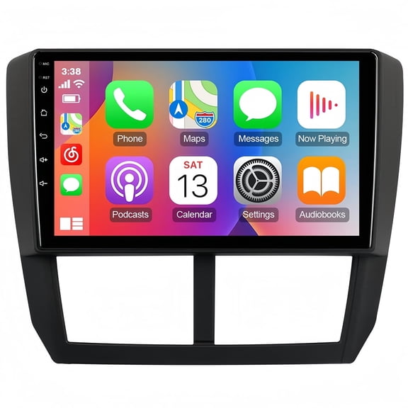 Guwzn Car Stereo Radio for Subaru Forester 2008-2012 9" Touchscreen 2+32G Vehicle GPS Navigation Wireless CarPlay Android Auto