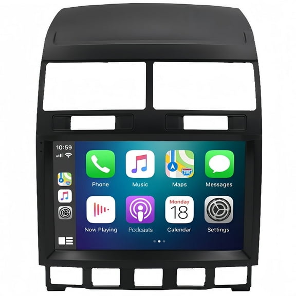 Guwzn Car Stereo Radio for Volkswagen Touareg 2003-2010 9" Touchscreen 2+32G Vehicle GPS Navigation Wireless CarPlay Android Auto