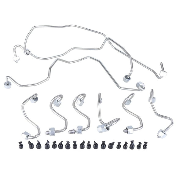 Guwzn Complete 8 Fuel Injection Lines for F150 F250 F350 F-Series 6.9L 7.3L IDI Diesel Engines
