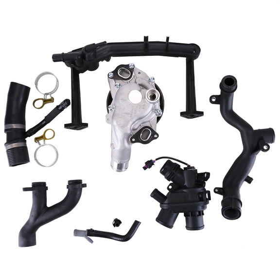 Guwzn Cooling System Replacement Kit Compatible for Jaguar Land Rover 3.0L V6 Supercharged Engine AJ813909