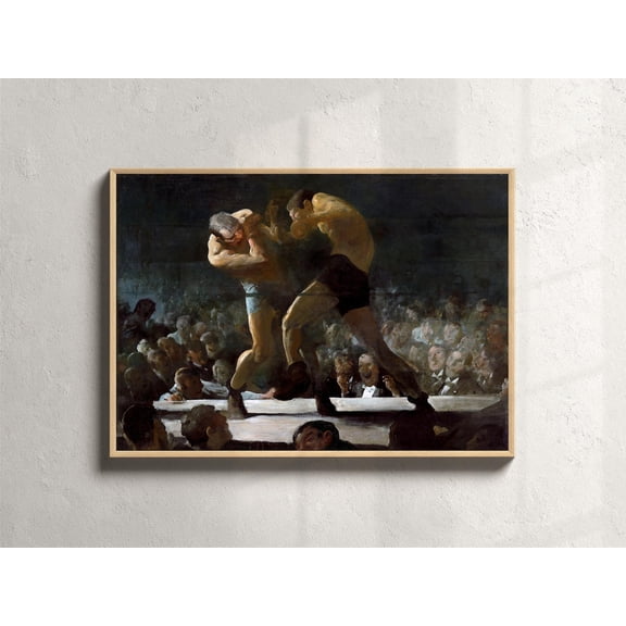 Guy Apartment Decor, Masculine Wall Art, Boxing Match, Boxing Gifts For Men, Home Gym Wall Art, Man Cave Decor, Mens Apartment Wall Art Poster, Unframed Poster Size 8x12