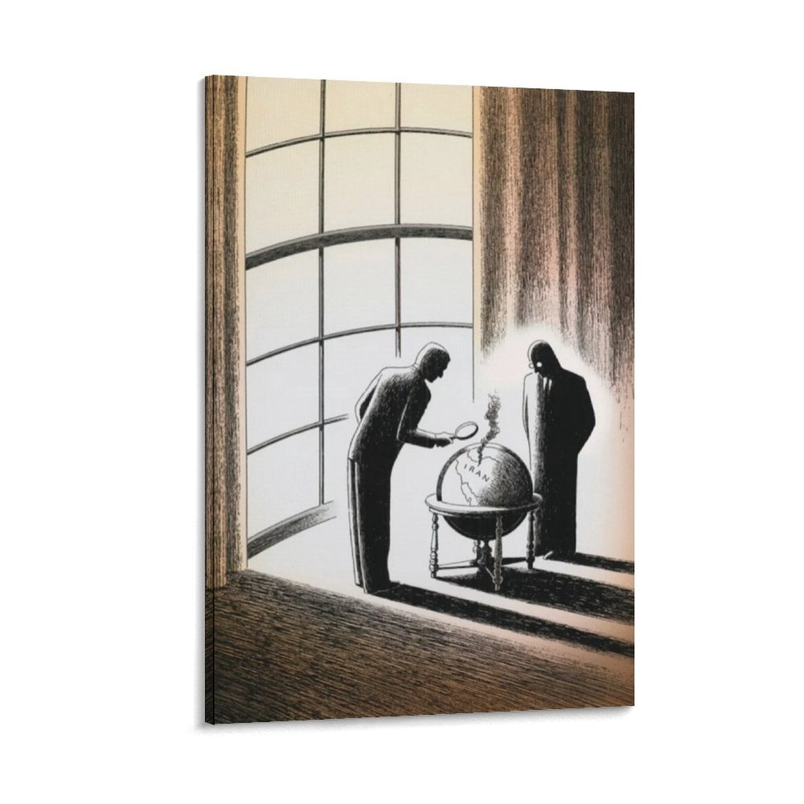 Long Island New York Vintage Travel Poster - 20x30cm Canvas Art Print, Unframed Wall Decor