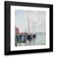 thumbnail image 1 of Guy Carleton Wiggins 15x18 Black Modern Framed Museum Art Print Titled - East Gloucester Docks (circa 1910-15), 1 of 5