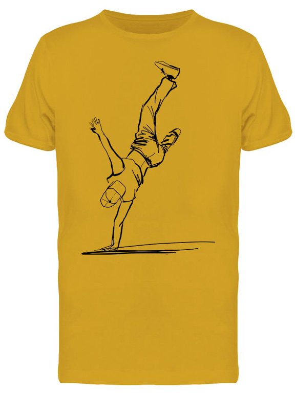Guy Dancing Breakdance T-Shirt Men -Image by Shutterstock, Male x-Large