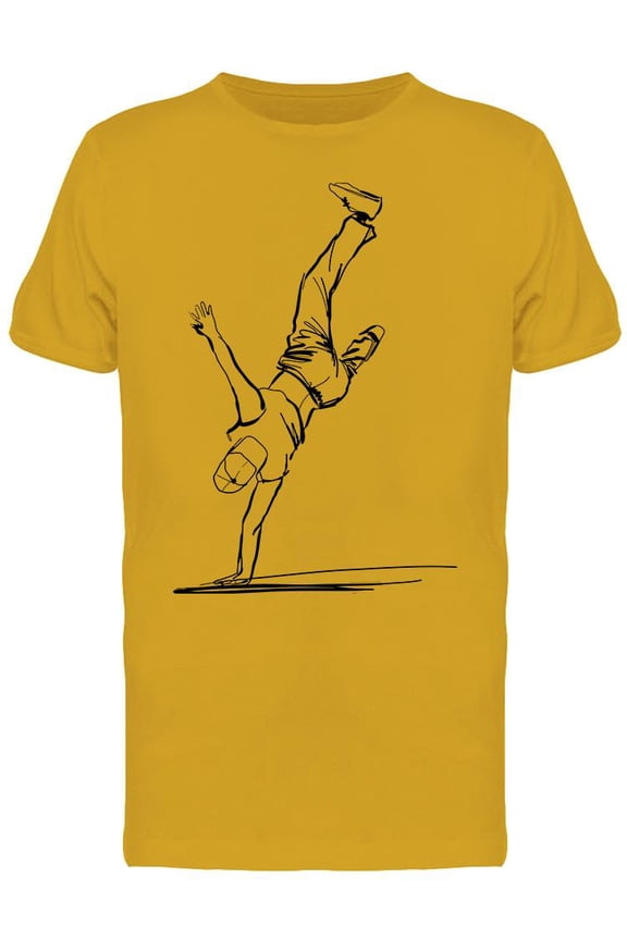 Guy Dancing Breakdance T-Shirt Men -Image by Shutterstock, Male x-Large
