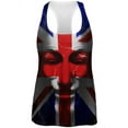 thumbnail image 1 of Guy Fawkes Day Union Jack Distressed British Flag Mask Womens Work Out Tank Top Multi 2XL, 1 of 2