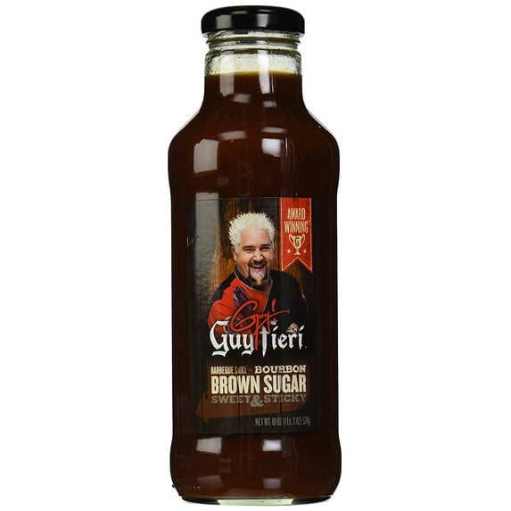 Guy Fieri Barbeque Sauce Bourbon Brown Sugar 19 oz Pack of 2