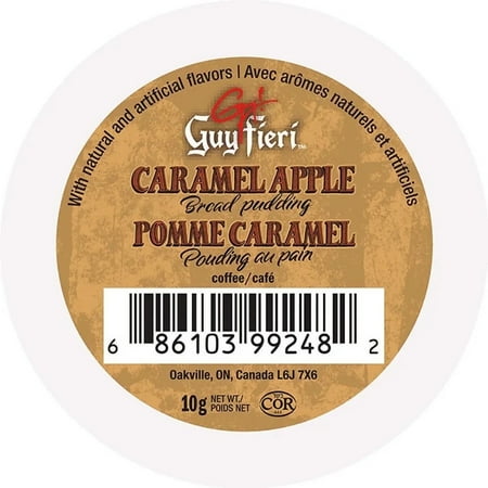 Guy Fieri Caramel Apple Bread Pudding Medium Roast Coffee, for Keurig K Cups Brewers, 24 Count