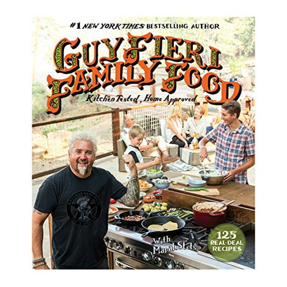 Pre-Owned Guy Fieri Family Food: 125 Real-Deal Recipes, Kitchen Tested, Home Approved Paperback