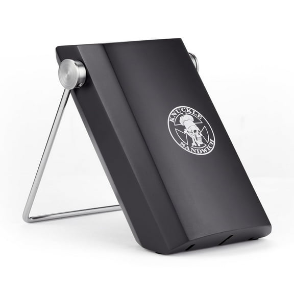 Guy Fieri Knuckle Sandwich Custom 3 Slot Wooden Knife Block, Black