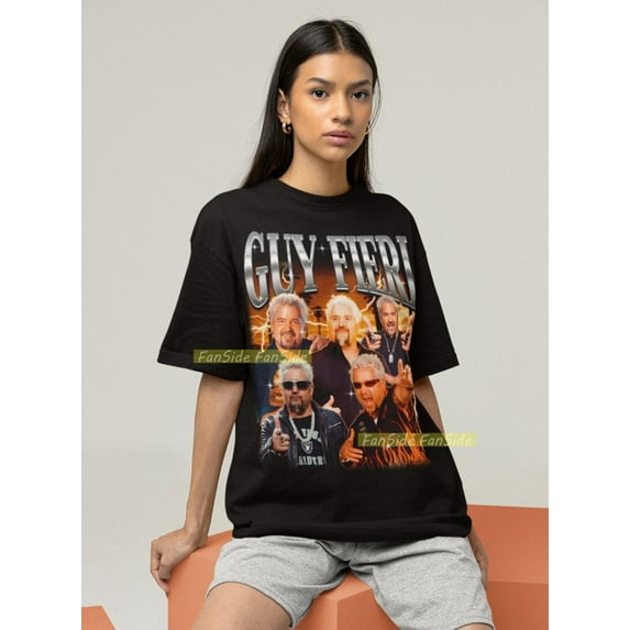Guy Fieri Shirt, Flavortown T-shirt,Sand color,size L