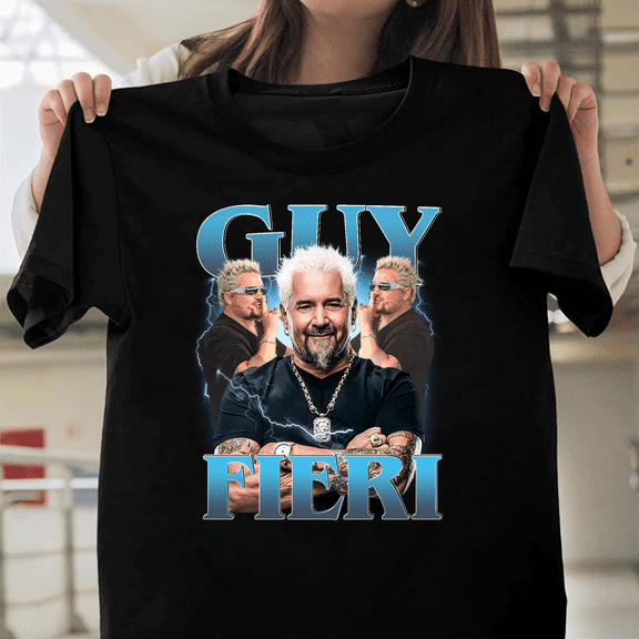 Guy Fieri Shirt Gift Flavortown Rap Food Network Chef Parody Graphic Art V41368 Unisex T-Shirt, Size Up to 5XL