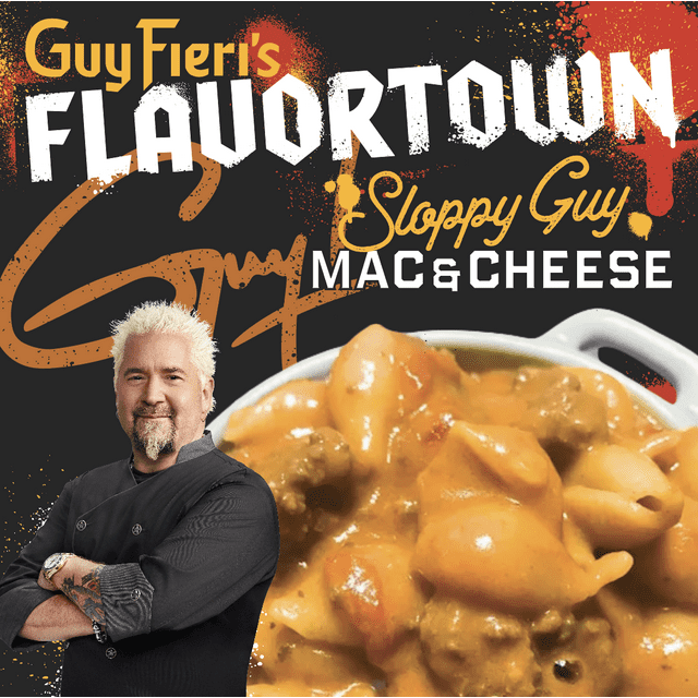 Guy Fieri Sloppy Joe Mac & Cheese, Frozen Meals, 9.75oz