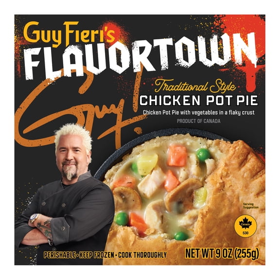 Guy Fieris Flavortown Chicken Pot Pie Traditional Style, 9 oz (Frozen)