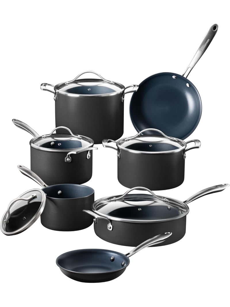 Guy Fieri's Flavortown Laser Titanium 12 Piece Set - Non-stick