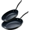 Guy Fieri's Flavortown Laser Titanium 2 Pcs Fry Pan Set 8.5" and 10