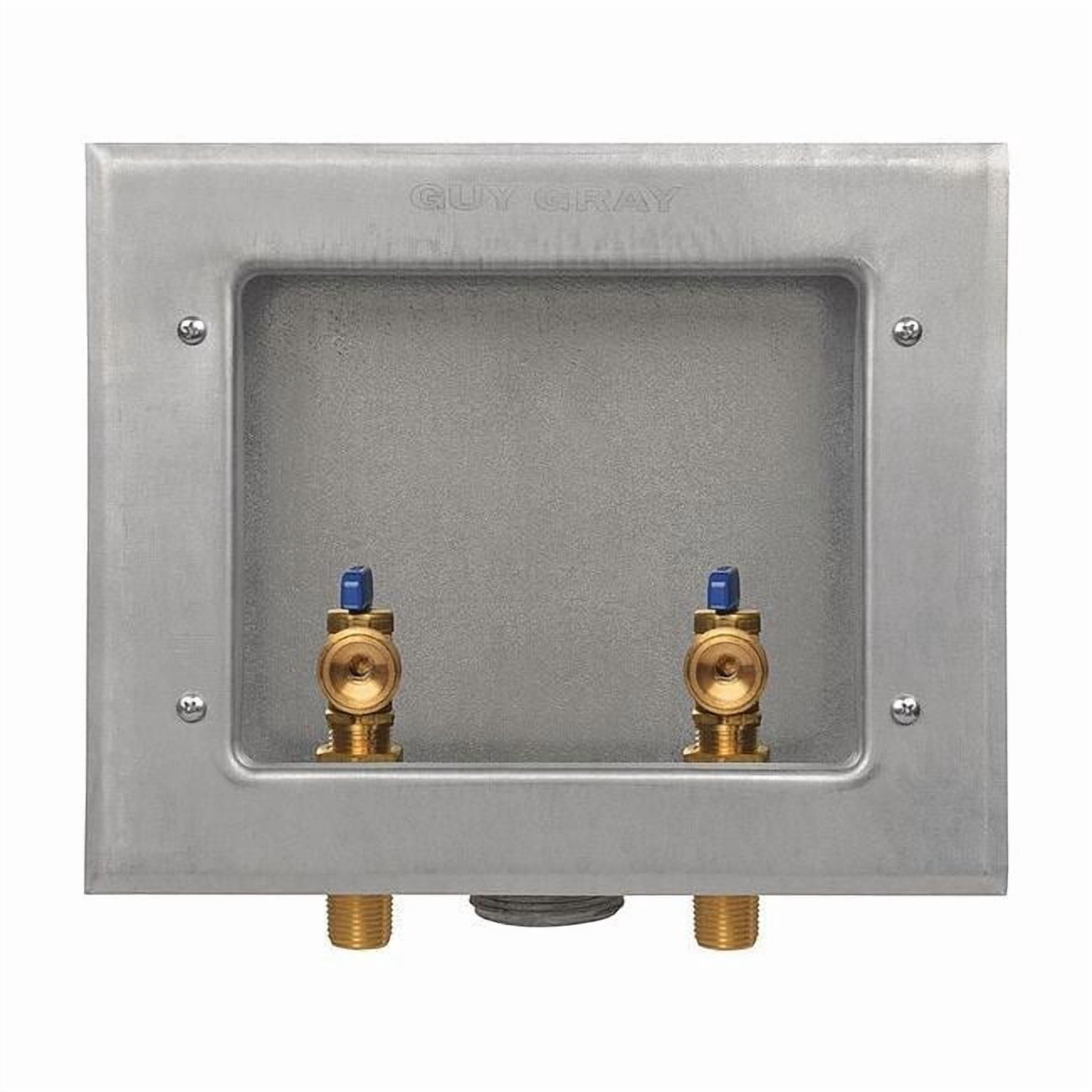 Guy Gray Washing Machine Outlet Box Galvanized 1/2" MIP 82026