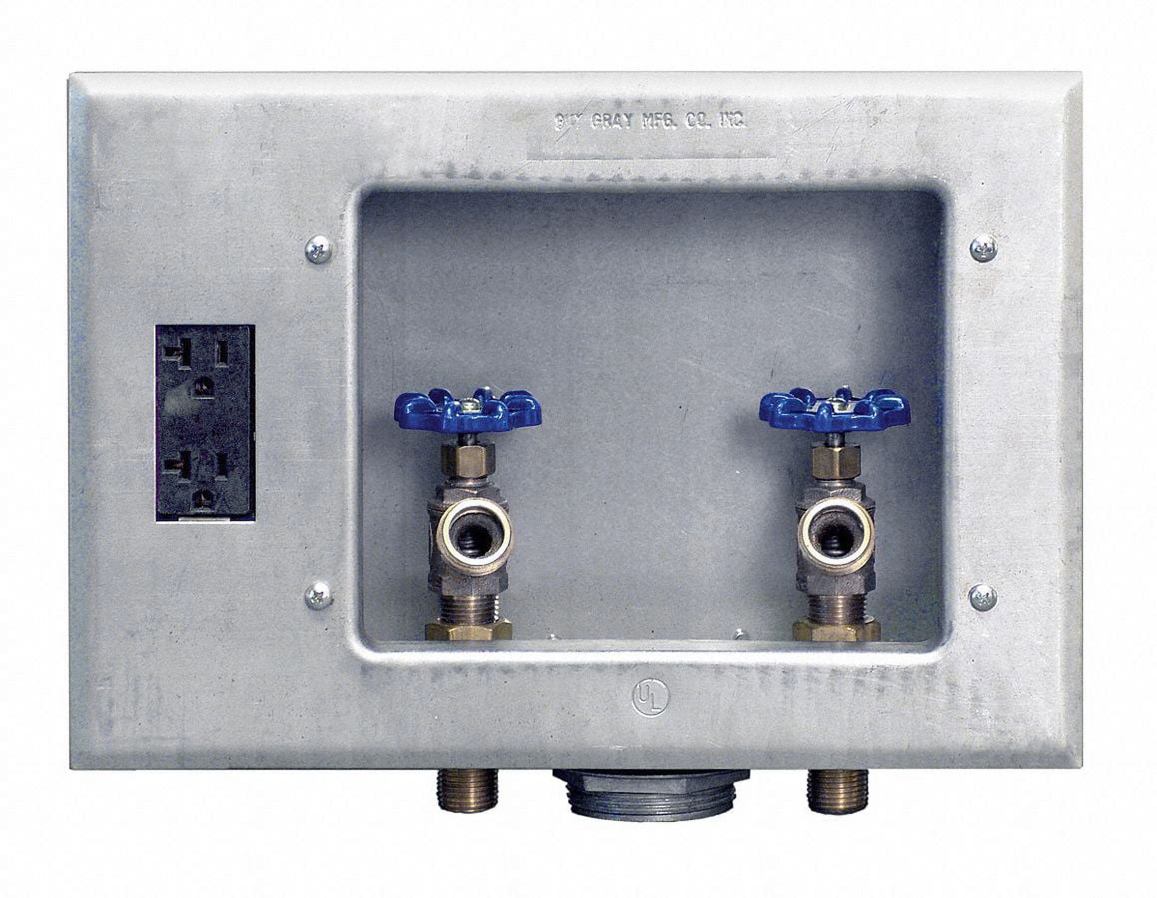 Guy Gray Outlet Box,Washing Machine,1/2 In MIP 82033