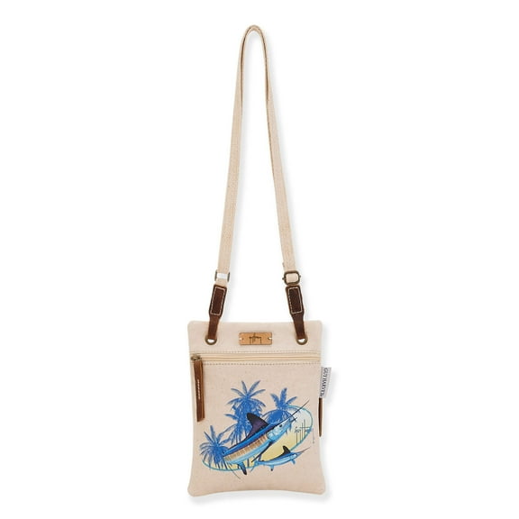 Guy Harvey Crossbody Passport Bag Marlin