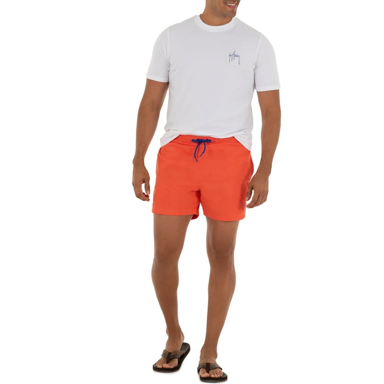 Guy Harvey Men s Bill fish Appearing Print 5 Volley Swim Trunk Walmart