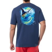 Guy Harvey Men’s Billfish Collection Short Sleeve Pocket T-Shirt - Estate Blue X Large