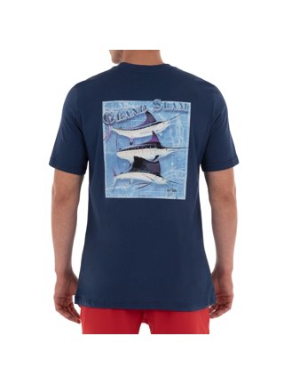 Guy Harvey Men's Jumping Marlin Ii Realtree Short Sleeve Pocket T