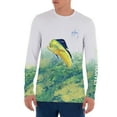 thumbnail image 1 of Guy Harvey Men's Camo Leap Realtree Long Sleeve Performance T-Shirt, 1 of 3