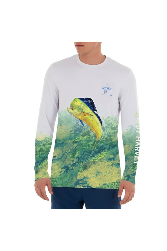 Men's Camo Leap Realtree Long Sleeve Performance T-Shirt