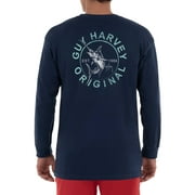 Guy Harvey Men's Circle Long Sleeves Crew T-shirt
