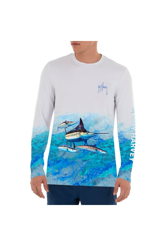 Men's Filtered Light Marlin Realtree Long Sleeve Performance T-Shirt
