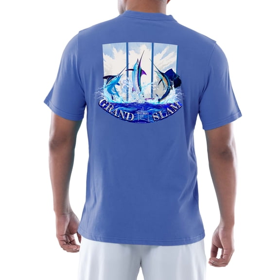 Guy Harvey Men's Grand Slam Short Sleeves Crew T-shirt