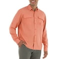 thumbnail image 1 of Guy Harvey Men's Long Sleeve Heather Textured Cationic Fishing Shirt, 1 of 3
