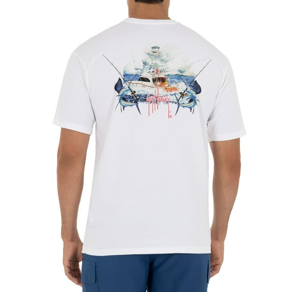 Guy Harvey Men's Paradise Fishing Short Sleeve T-Shirt