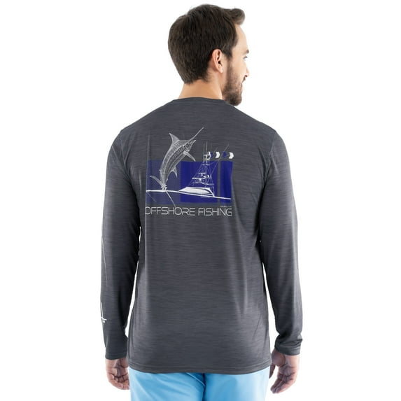 GH by Guy Harvey Men's Performance Long Sleeve Fishing Shirt, Sizes:S-3XL