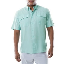 Guy Harvey Men's Short Sleeve Performance Fishing Shirt - Plume Large