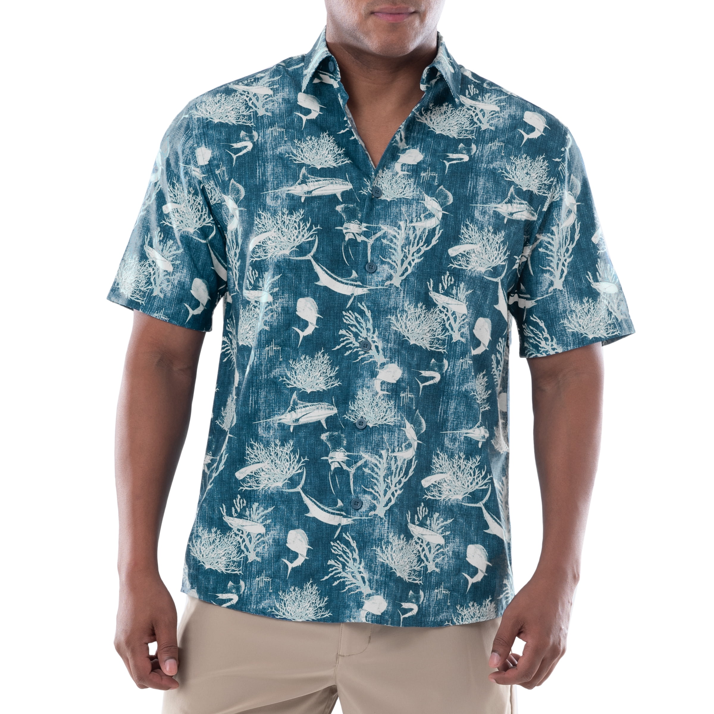 Guy Harvey Men's Short Sleeve Performance Fishing Shirt