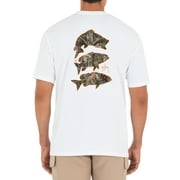 Guy Harvey Men's Stacked Bass Raintree Short-Sleeve Pocket T-Shirt Large