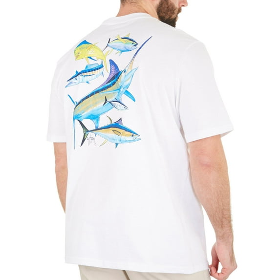 Guy Harvey Mens Atlantic Big Game Short Sleeve T-Shirt Small